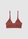 Brown Stretch Fabric Bra_4