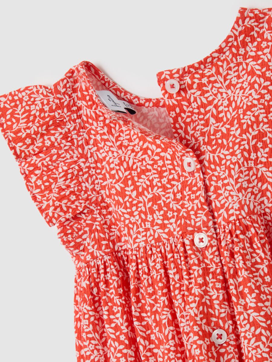 Girls' Multicolour Cotton Dress Regular Fit_3