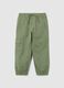 Children's elasticated green cotton trousers_0