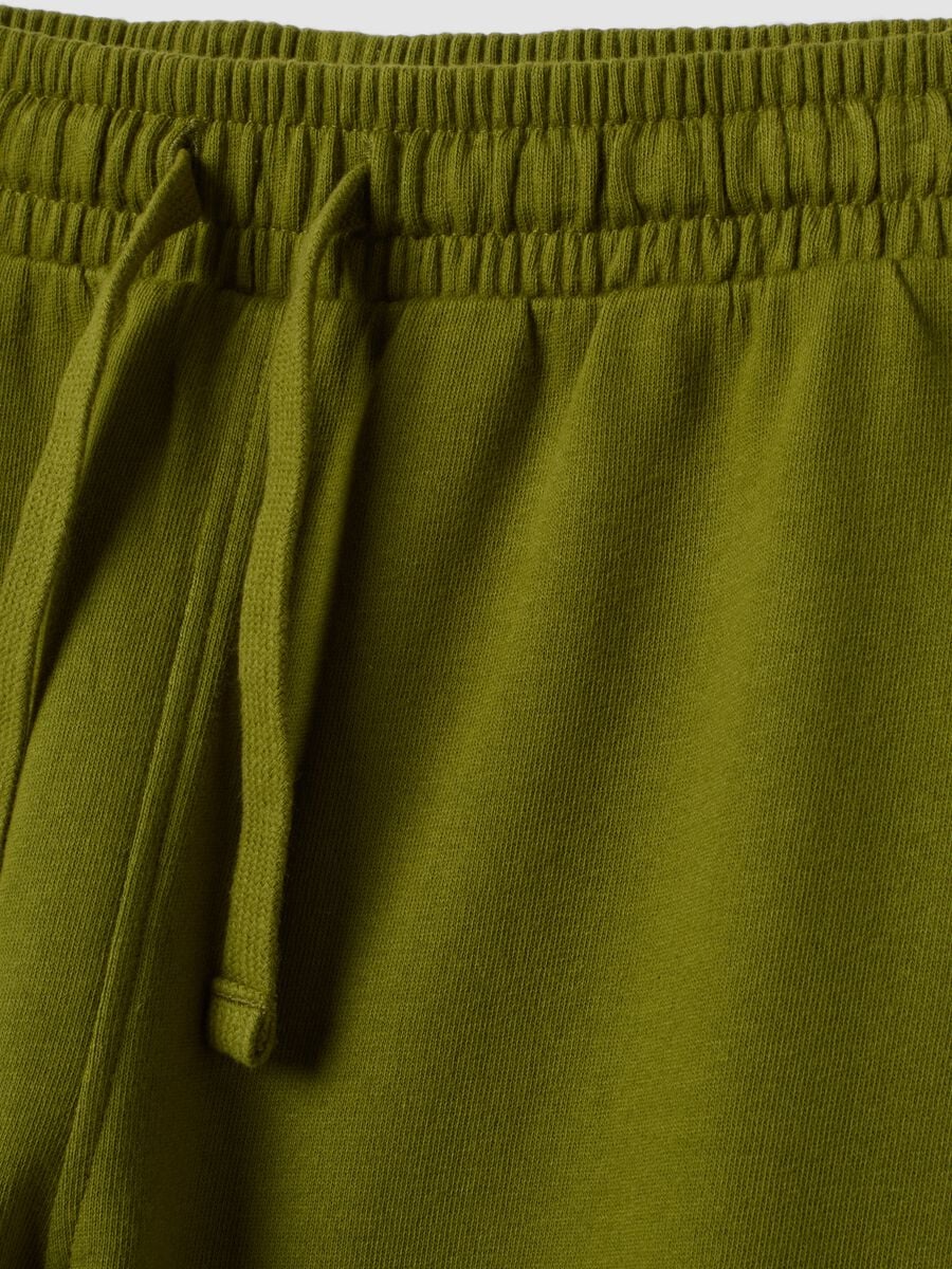 Green jogger trousers in 100% organic cotton_3