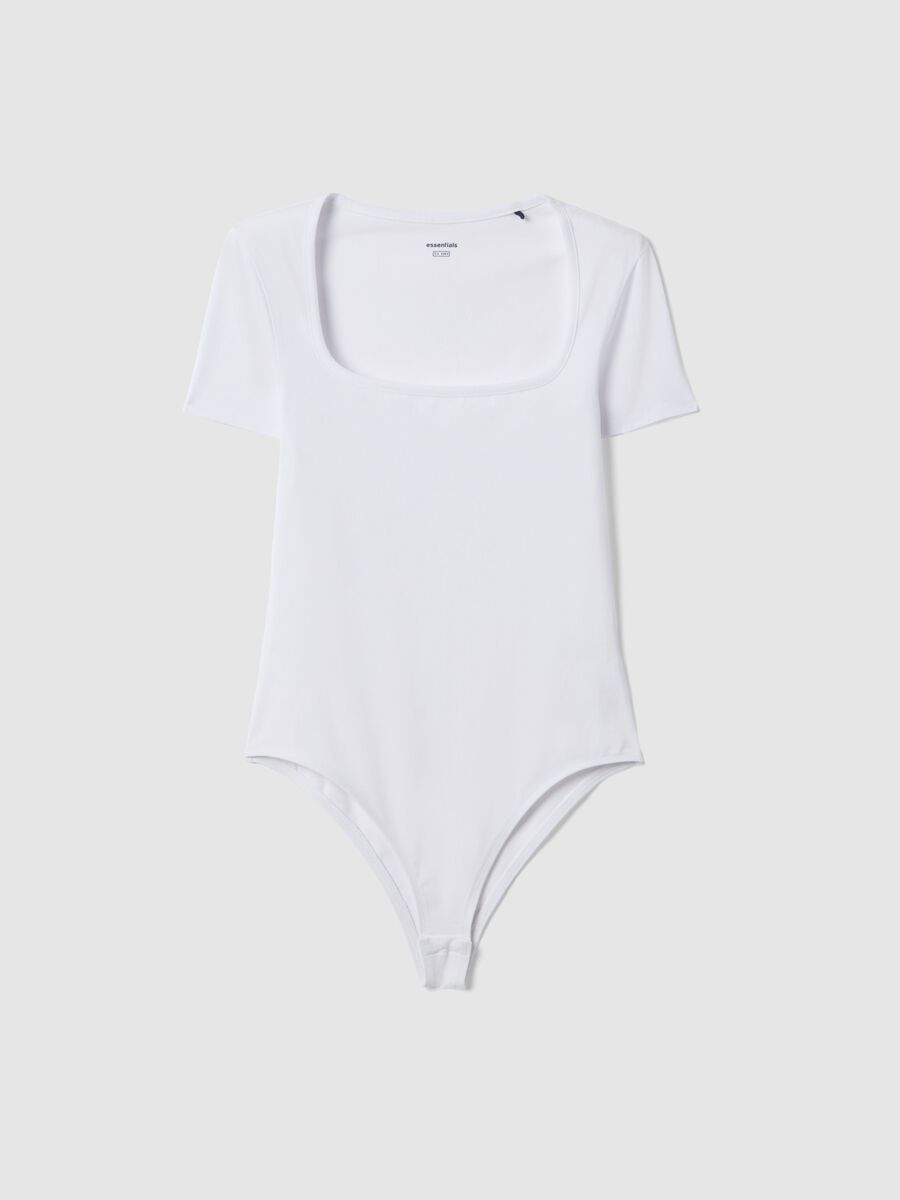 White Stretch Cotton Bodysuit_4