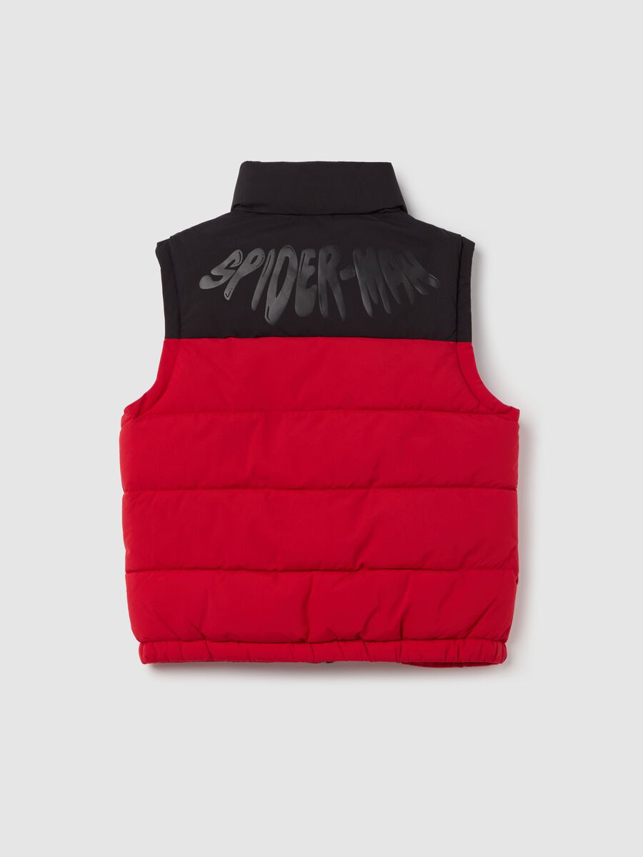 Two-tone gilet with Spider-Man print_1