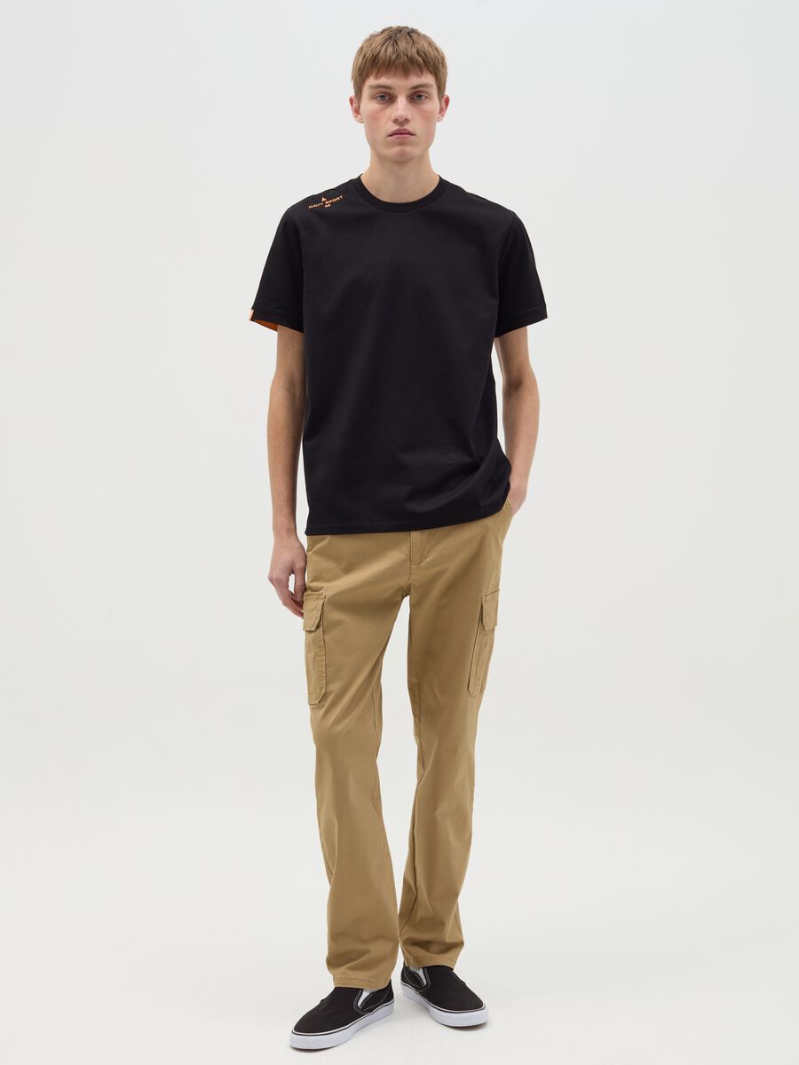 T-shirt with logo embroidery_1