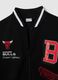 Black Chicago Bulls Jacket with Embroidered Details_5