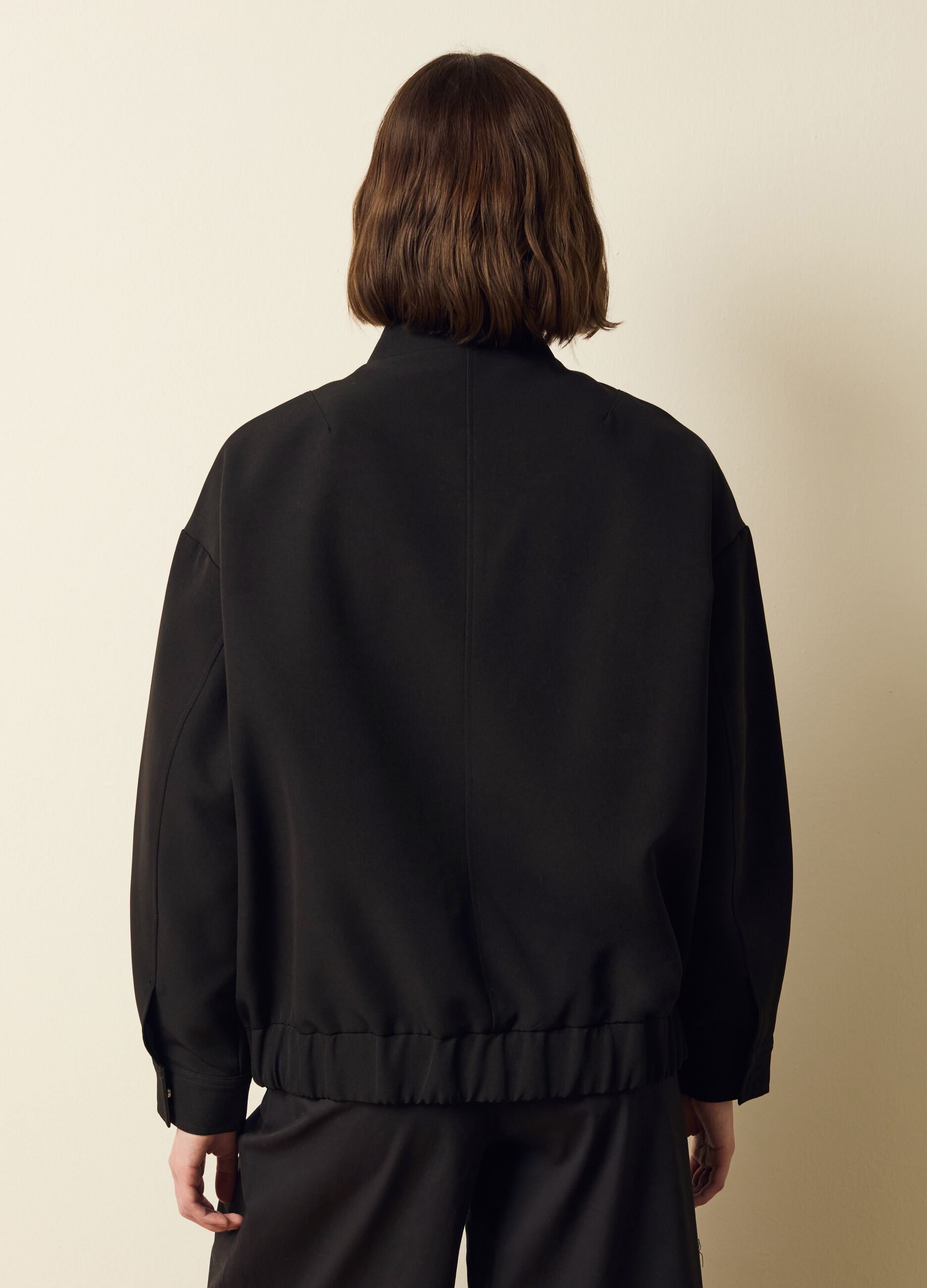 Full-zip bomber jacket