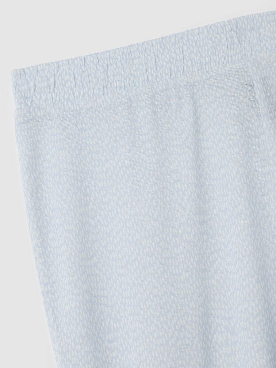 Pantaloni in puro viscosa multicolor regular fit_1