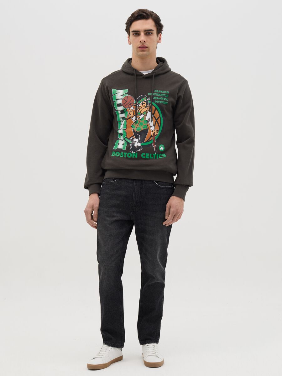 Green NBA Boston Celtics sweatshirt with hood_1