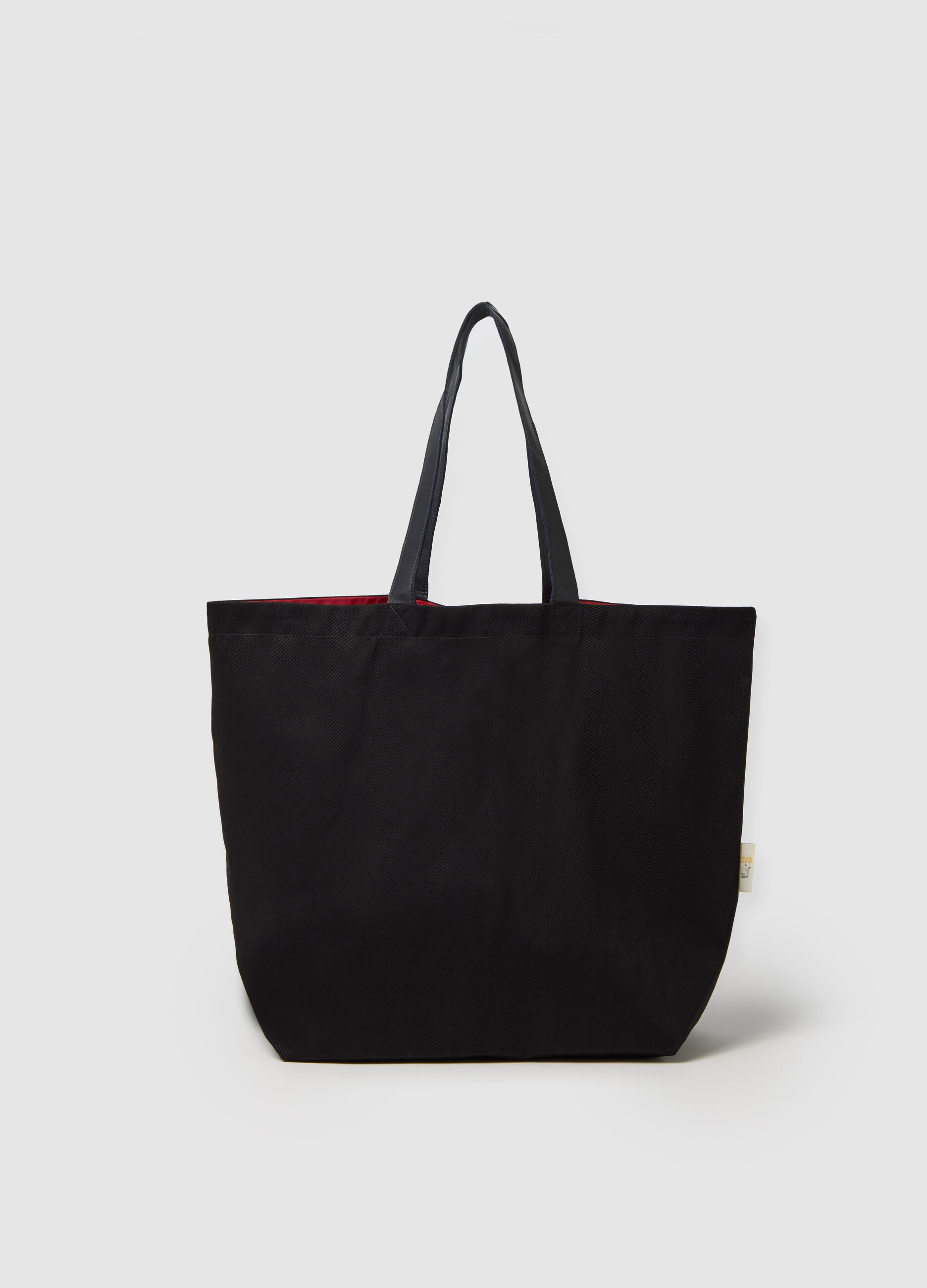 Shopper da uomo cotone e tessuto elasticizzato nero QUID