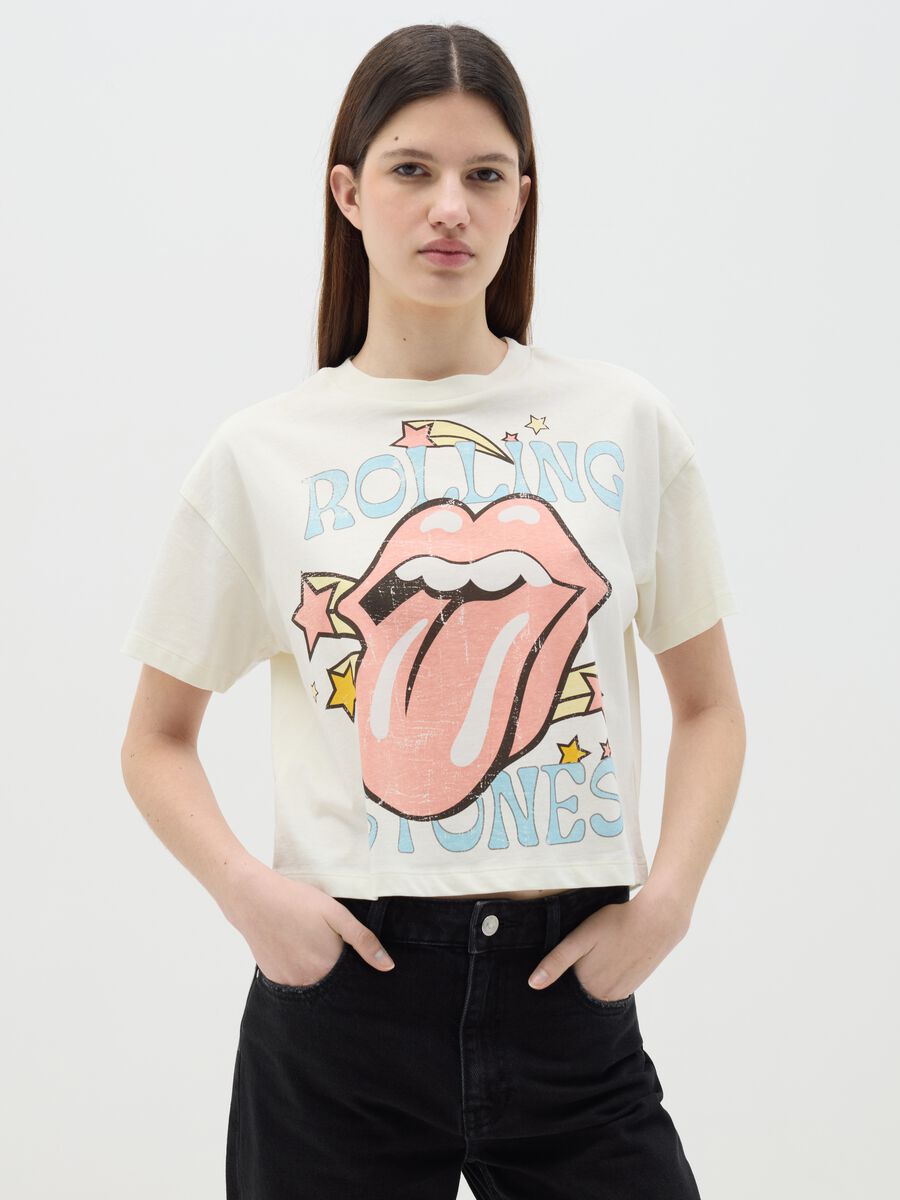 T-shirt with Rolling Stones print_0