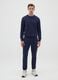 Blue Crew Neck Sweatshirt_2