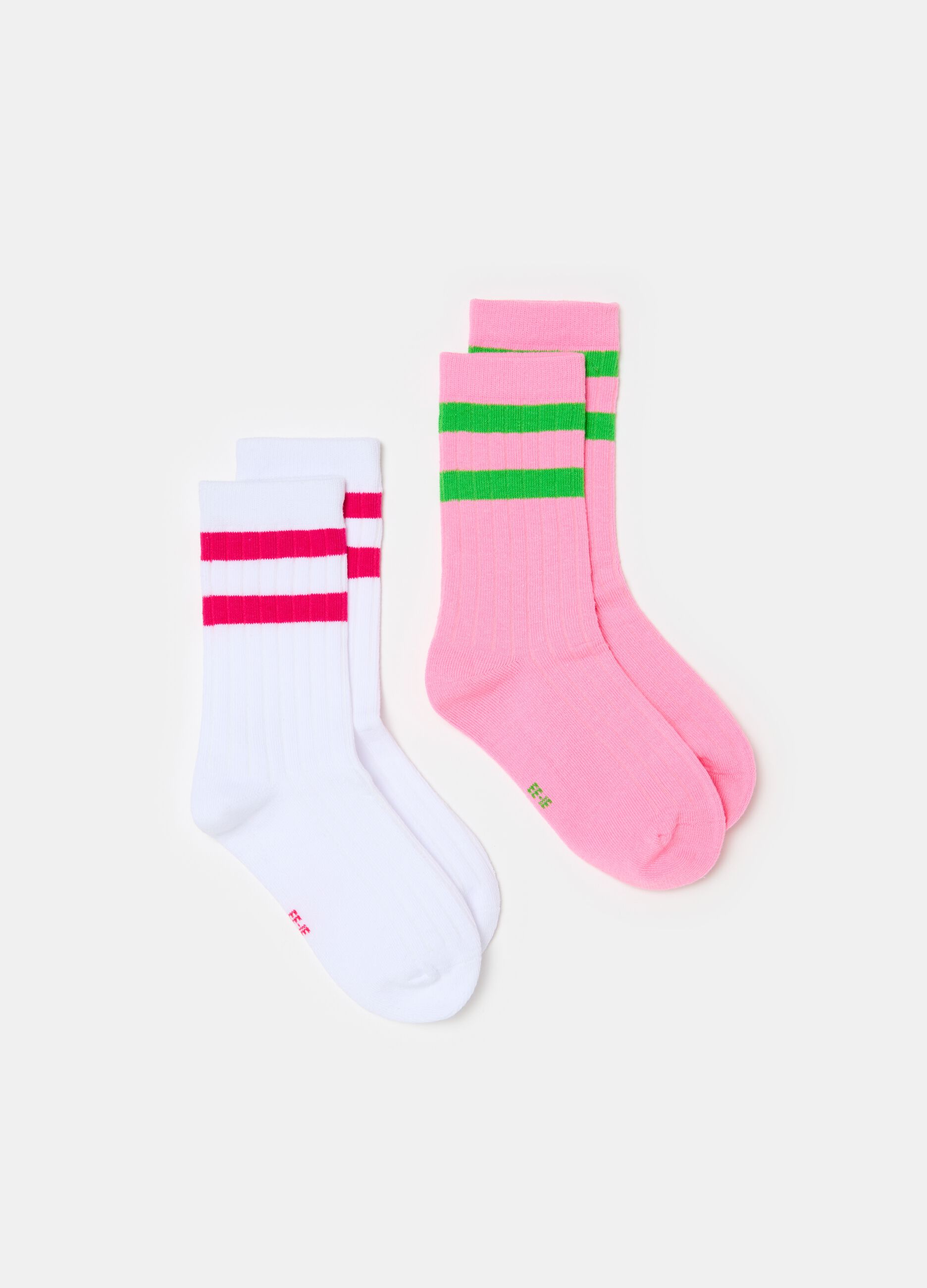 Two-pair pack short tennis socks