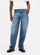 Wide-leg stretch denim jeans_1