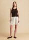 Tank top marrone in crochet di puro cotone_1