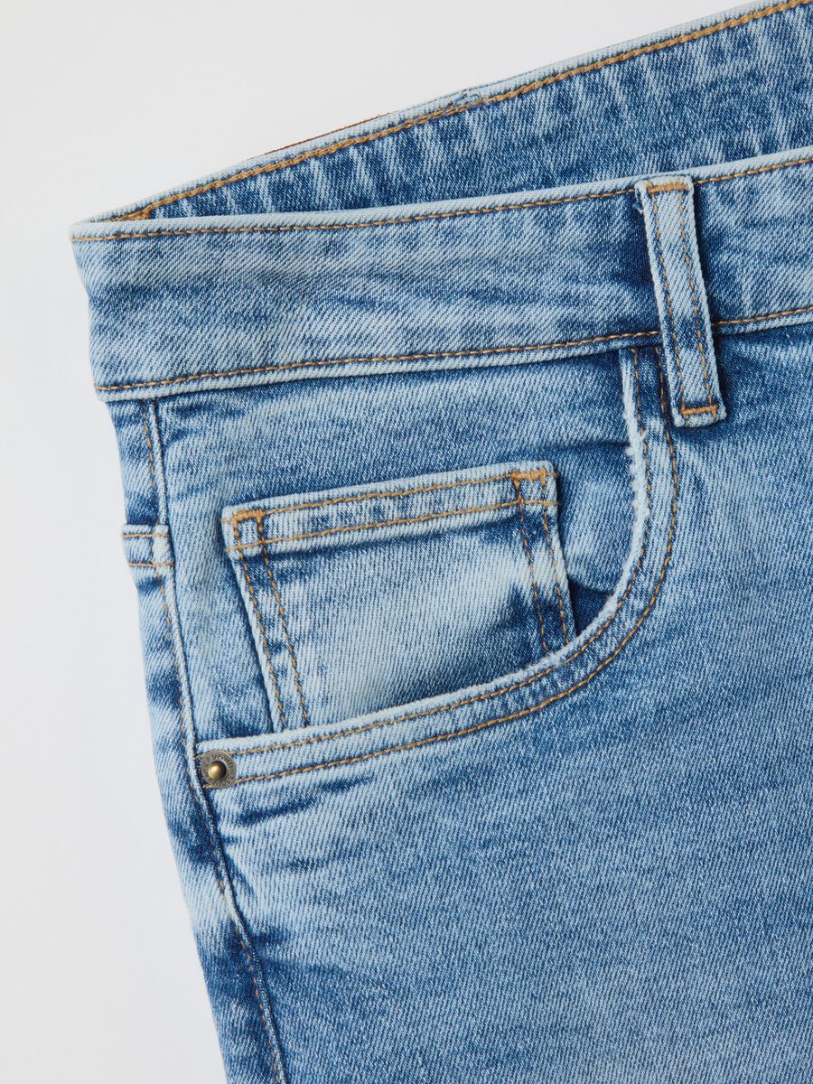 Stretch Denim Blue Jeans_5