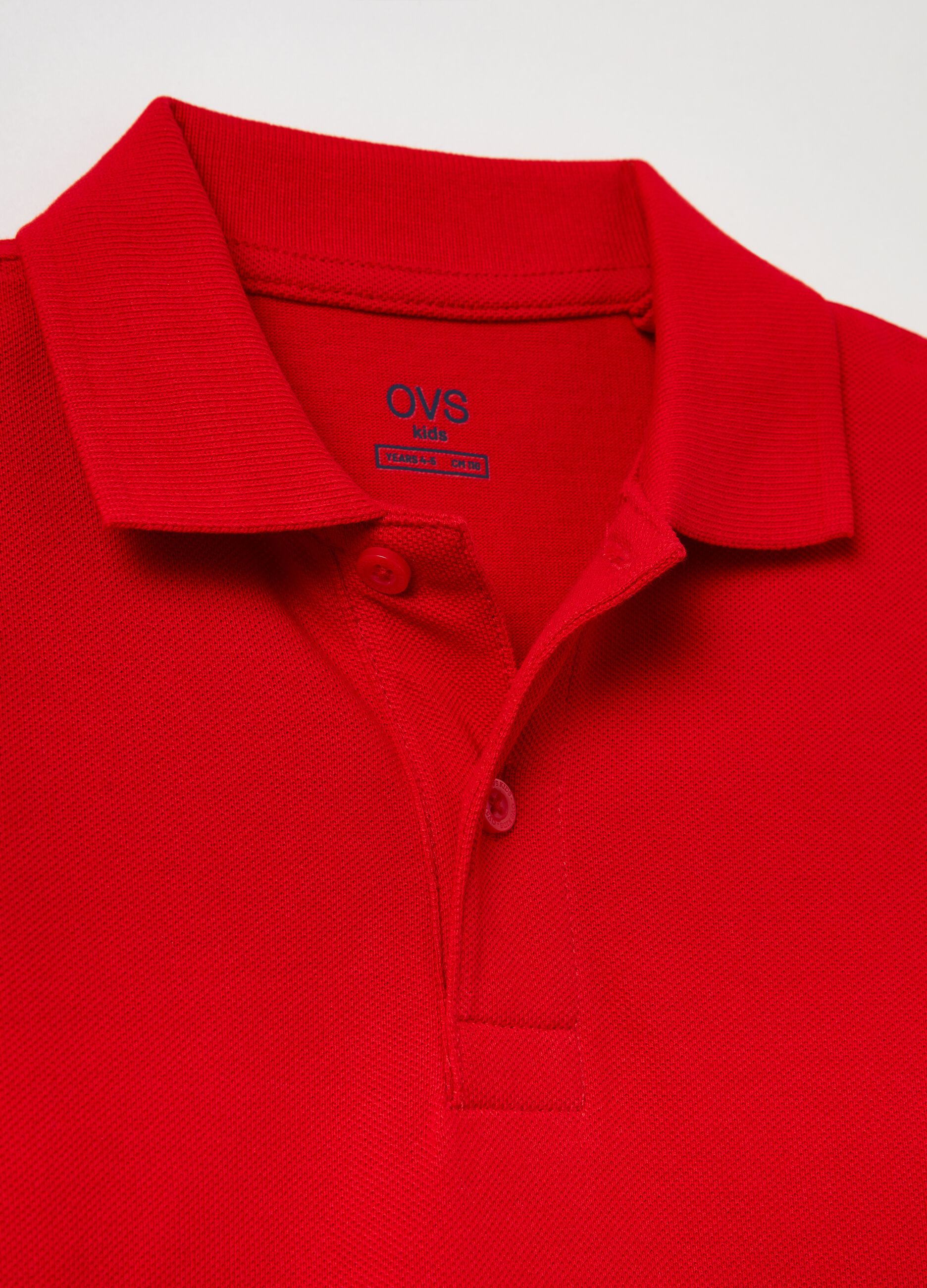 Solid colour piquet polo shirt