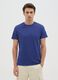 Men&rsquo;s blue fitted T-shirt in cotton_0