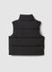 Black quilted girls' gilet regular fit water repellent_4
