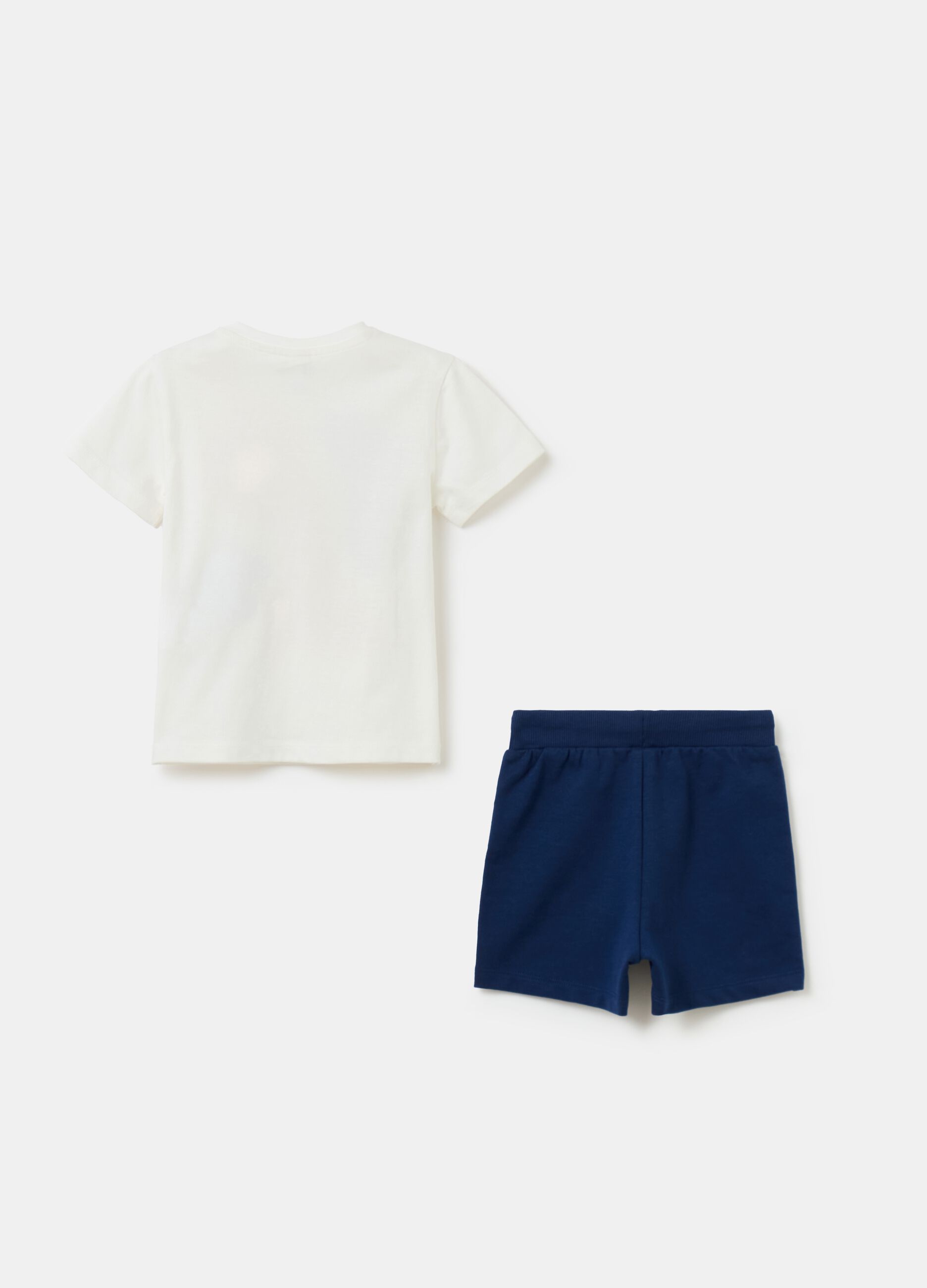 Jogging set in cotone con stampa Il Re Leone