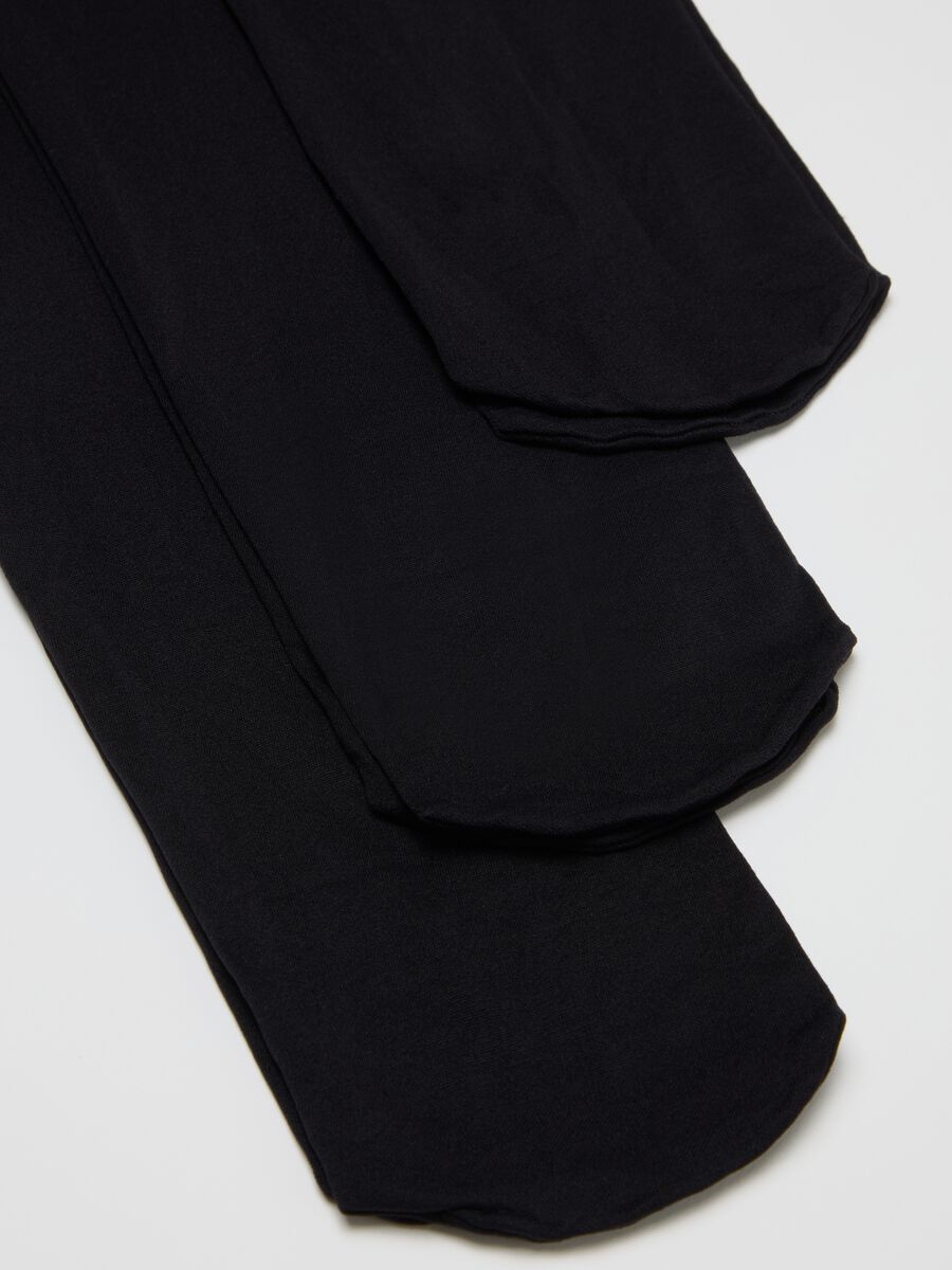 Black Stretchy Tights Tripack_2