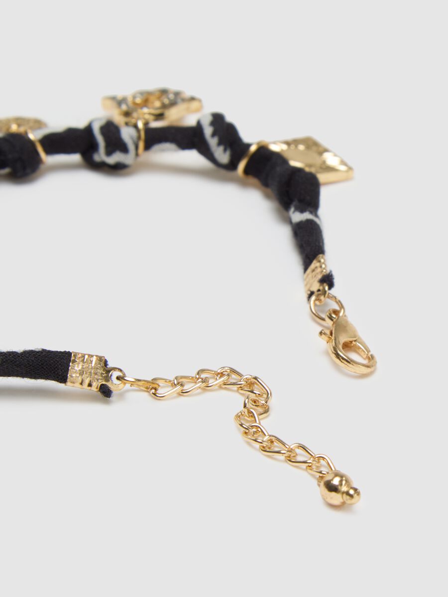 Multicolour Zinc Bracelet with Charms_2