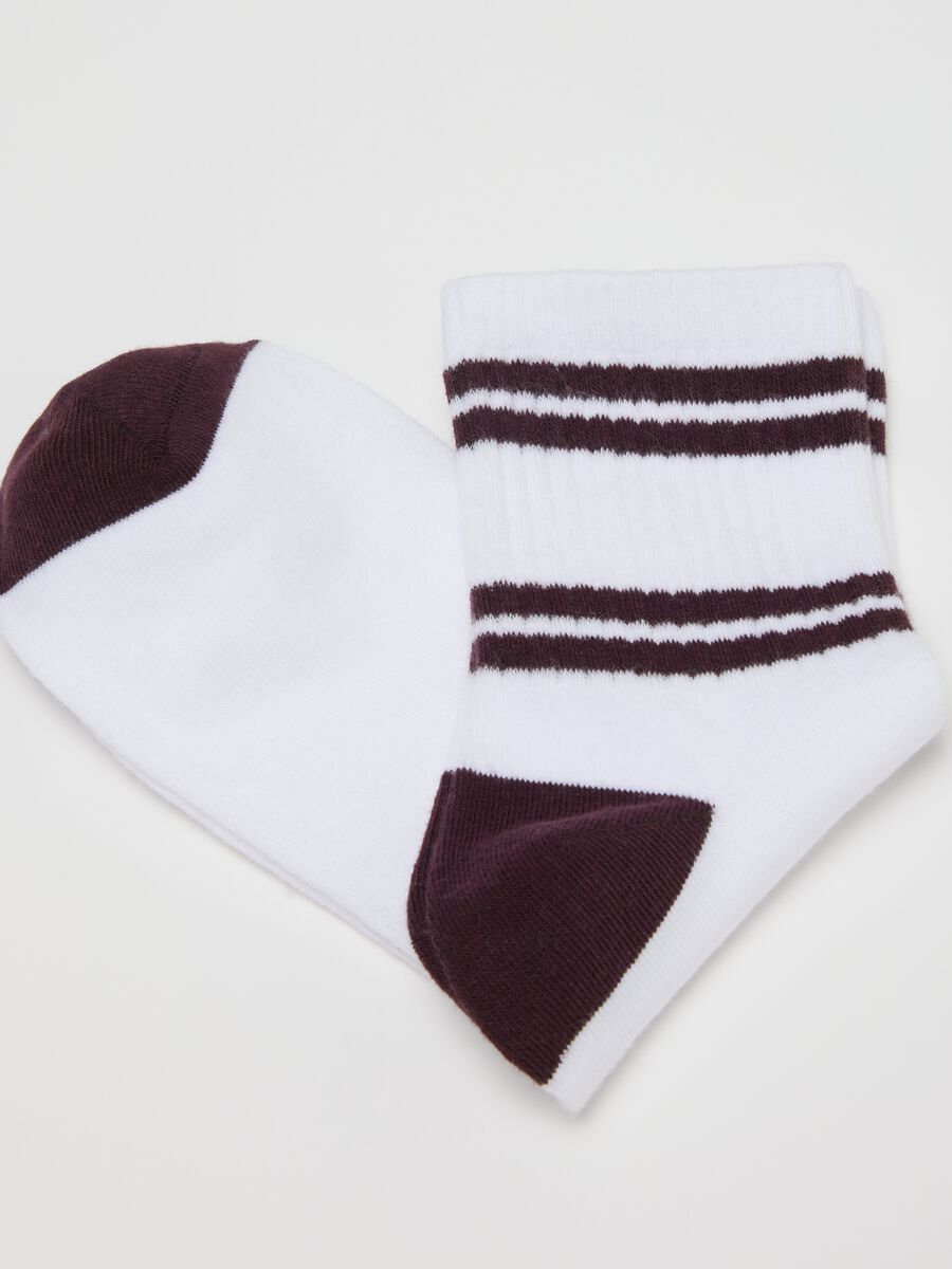 White socks with black stripes_2
