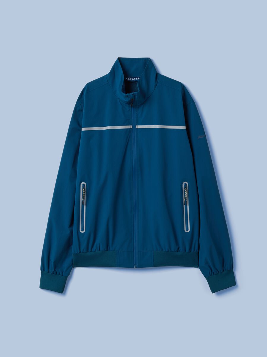 Giubbotto antivento ALTAVIA SAILING blu con zip_4