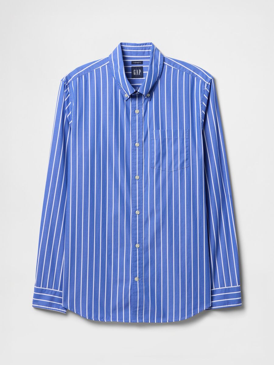GAP Blue Striped Cotton Shirt_3