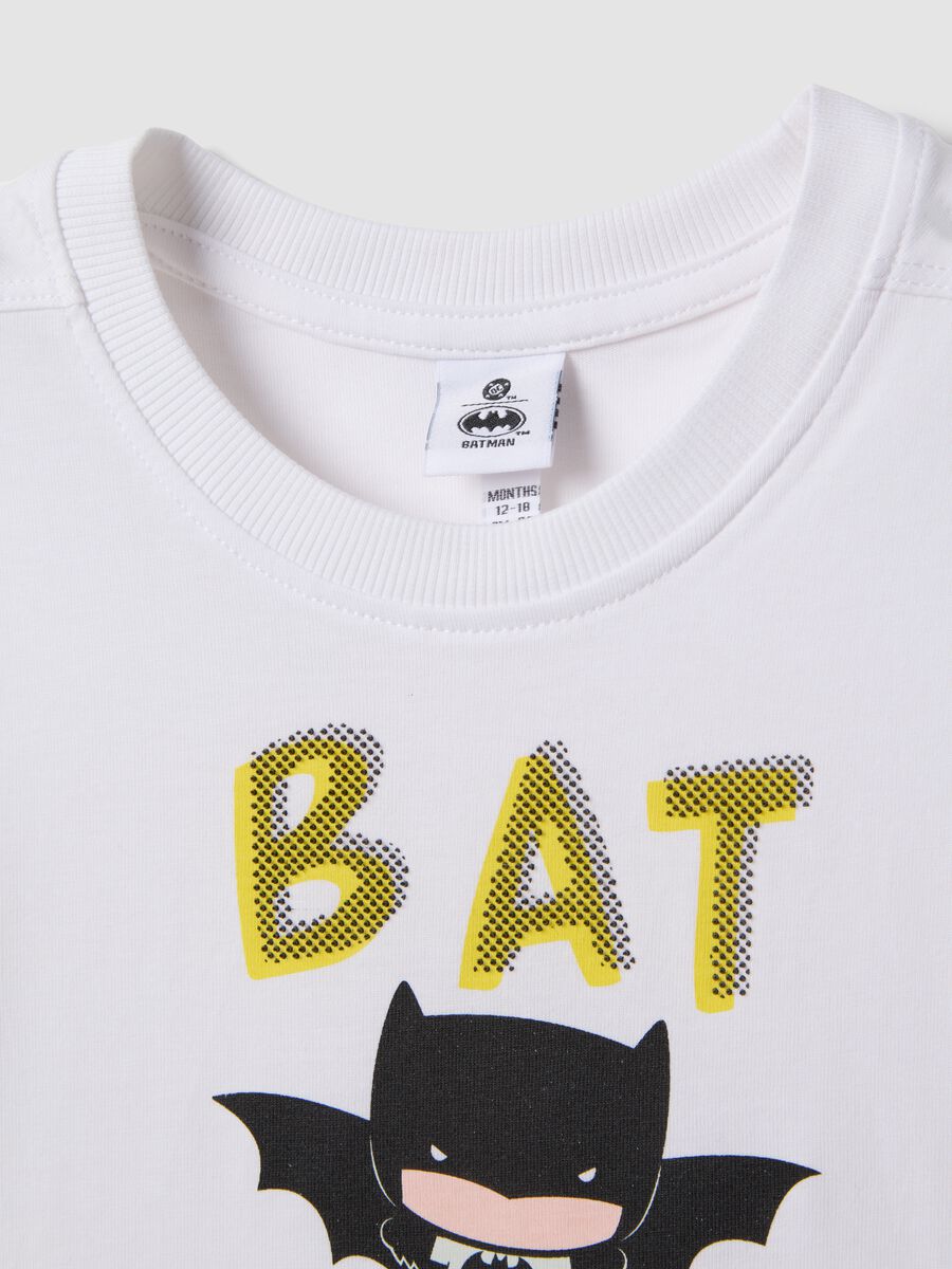 White pure cotton boys&rsquo; regular-fit tank top with Batman print_2
