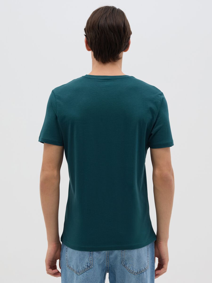 Cotton T-shirt with round neck_3