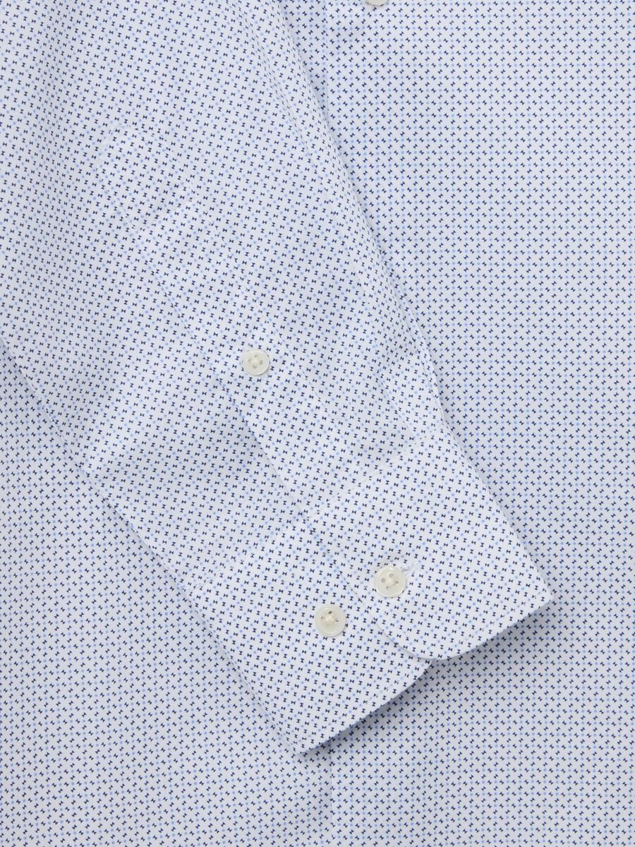 Slim-fit shirt with micro pattern_5