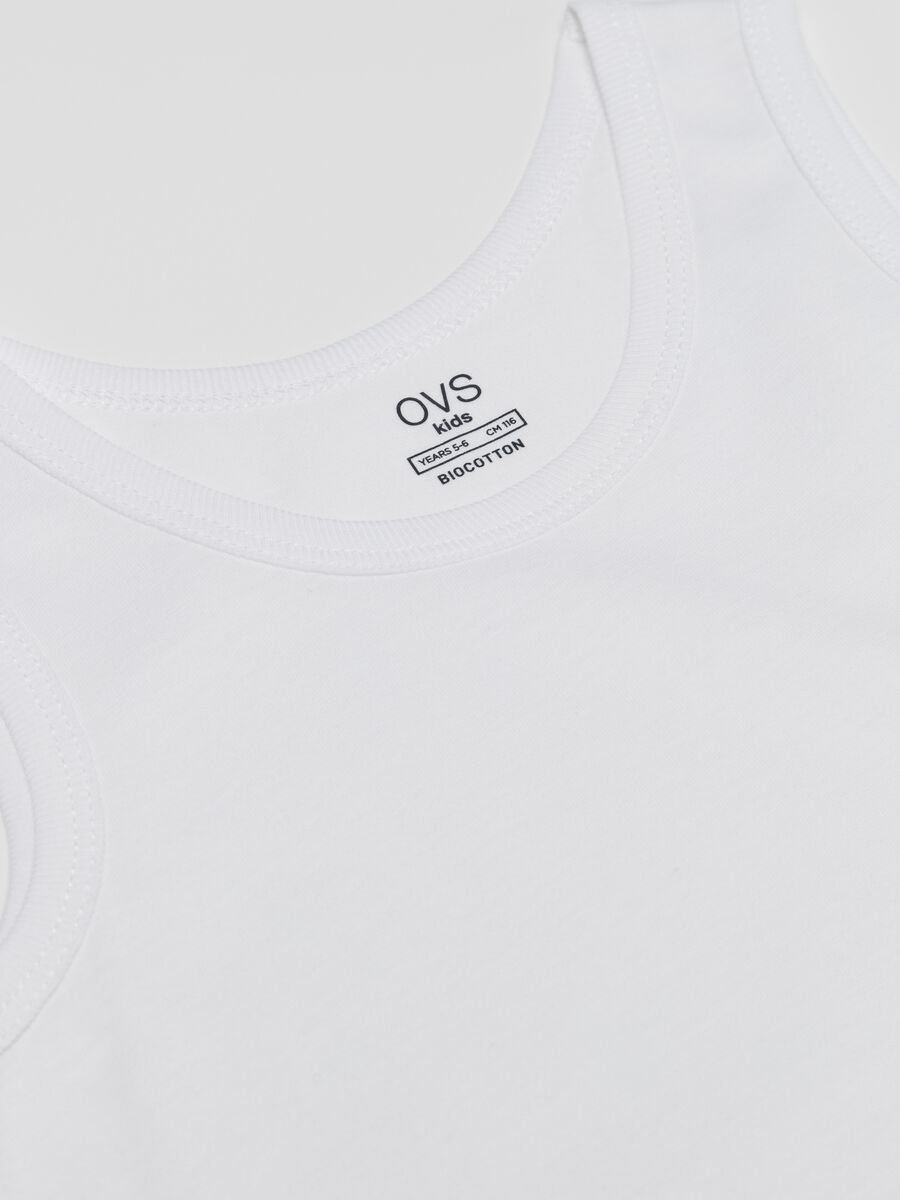 Two-pack racerback vests in organic cotton_2