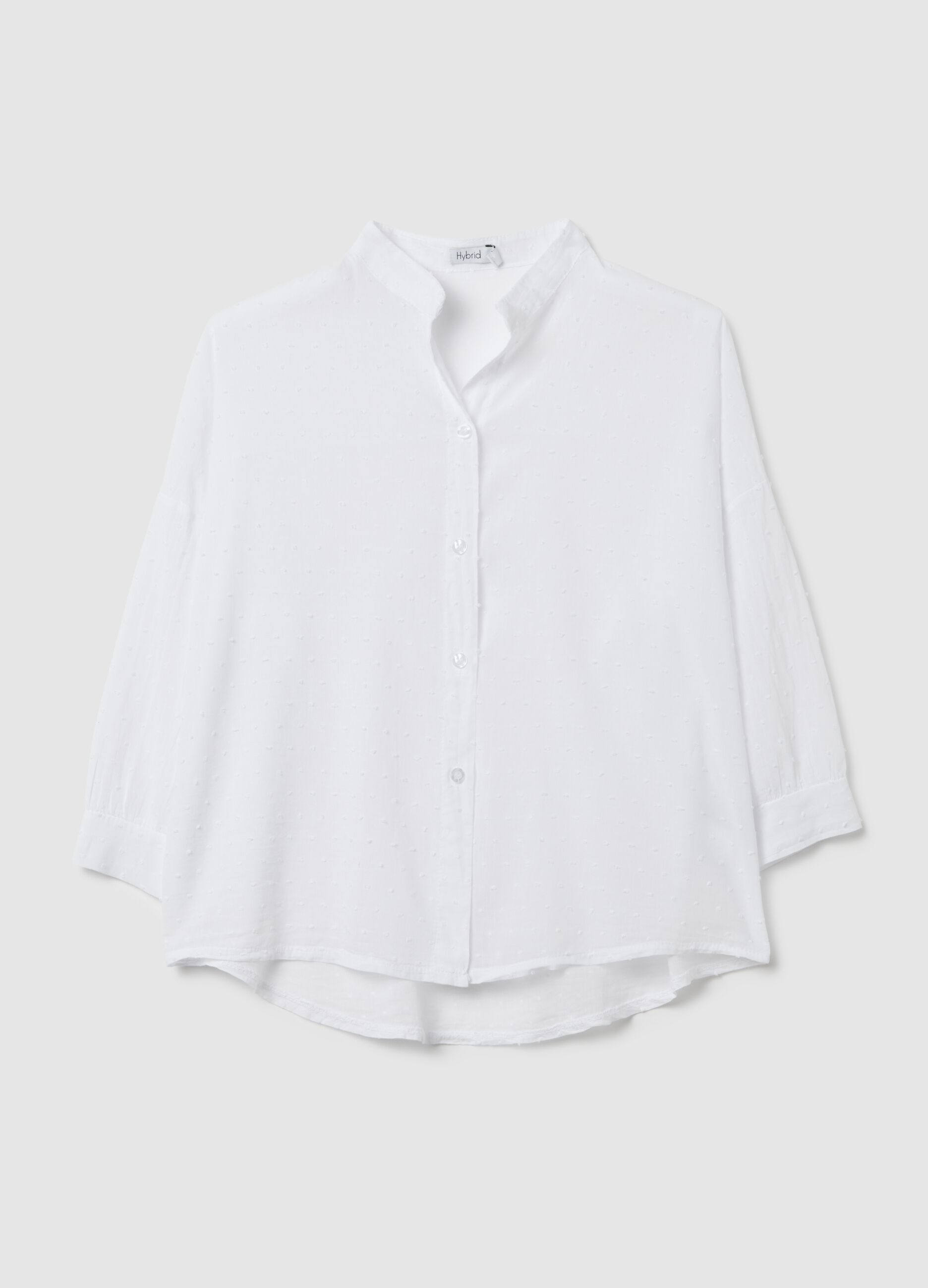 Camicia da donna in puro cotone bianca regular fit