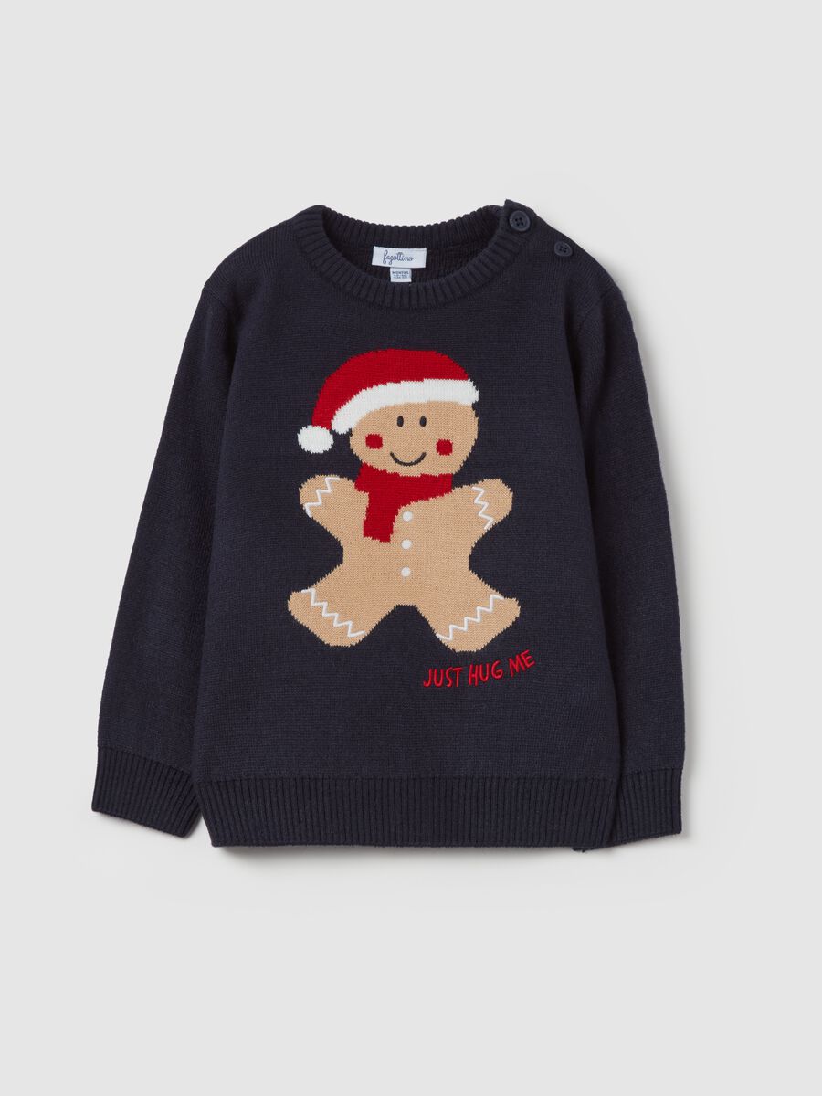 Christmas jumper with gingerbread biscuit_0