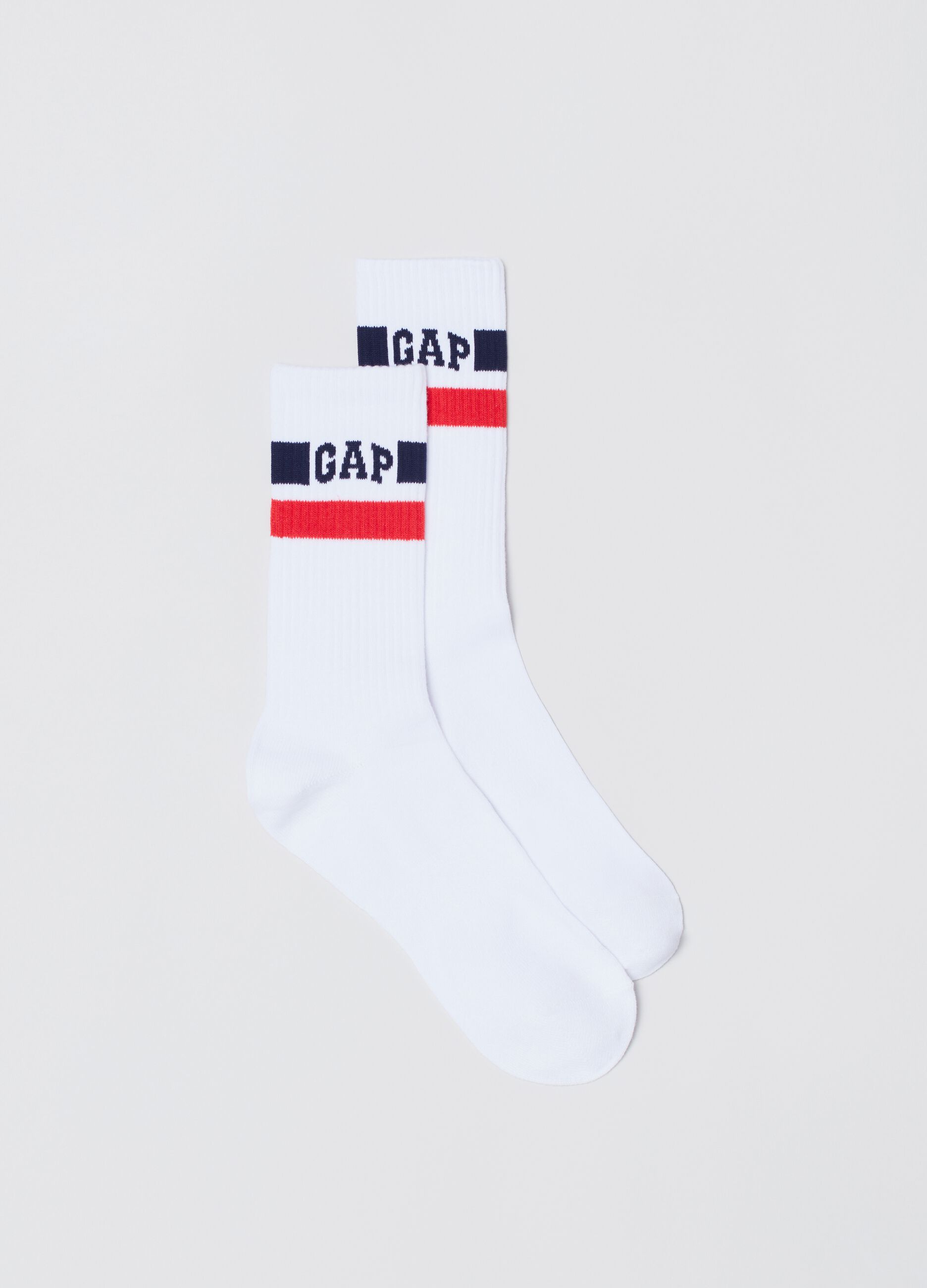 Ribbed socks with logo