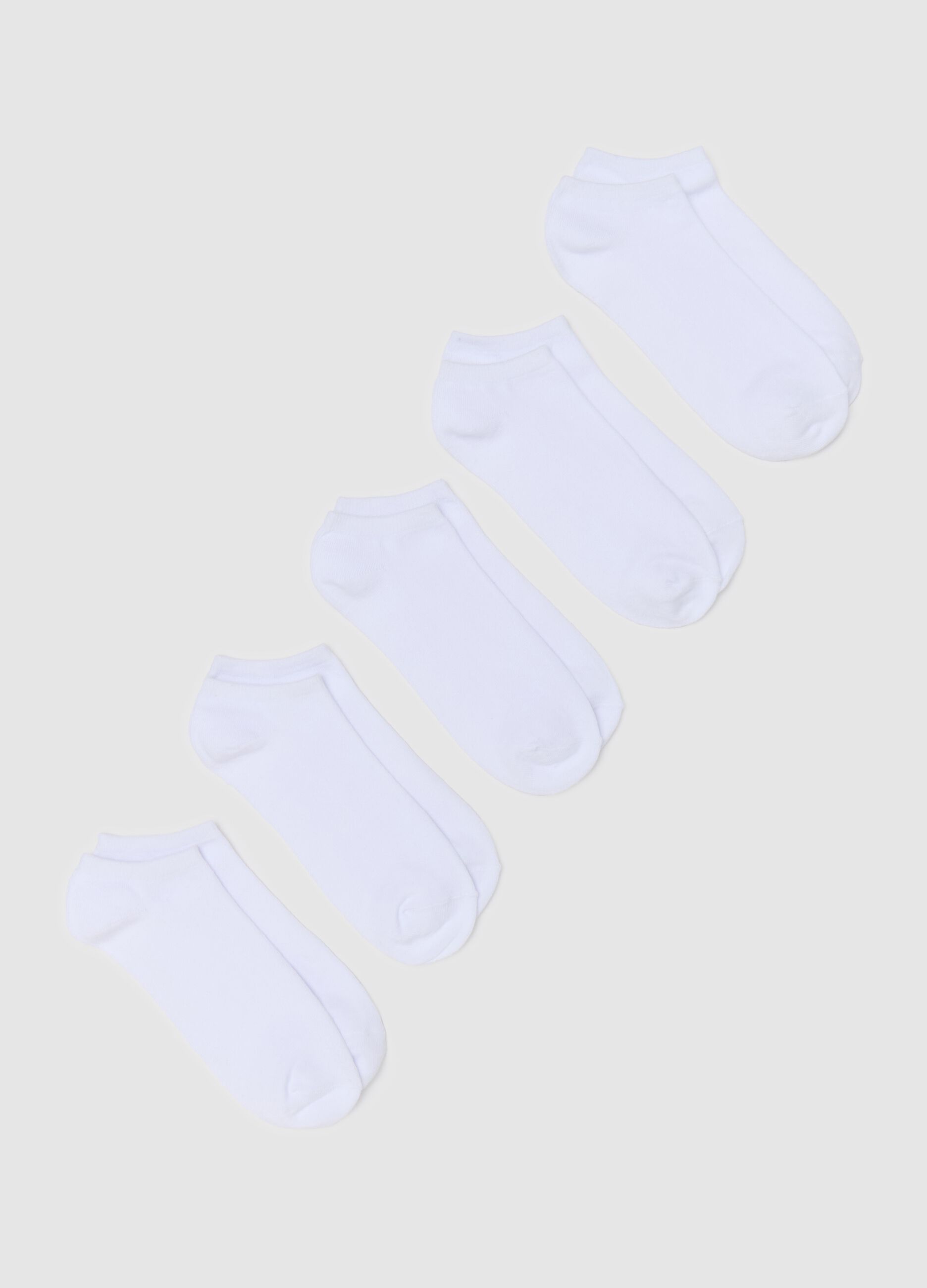 Five-pair pack stretch sneaker liners