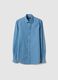 Camicia lavaggio chiaro in puro cotone_4