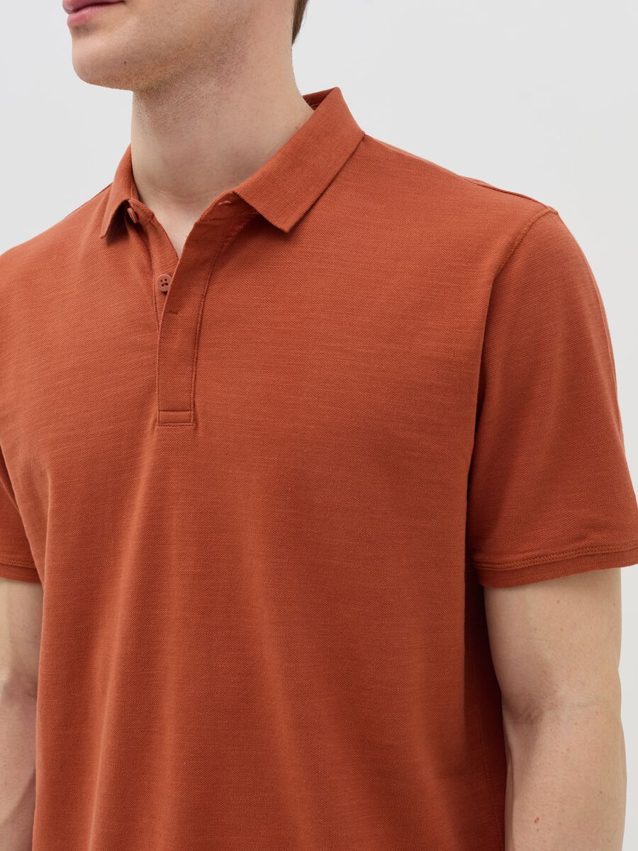 Regular-fit polo shirt in jersey slub_2