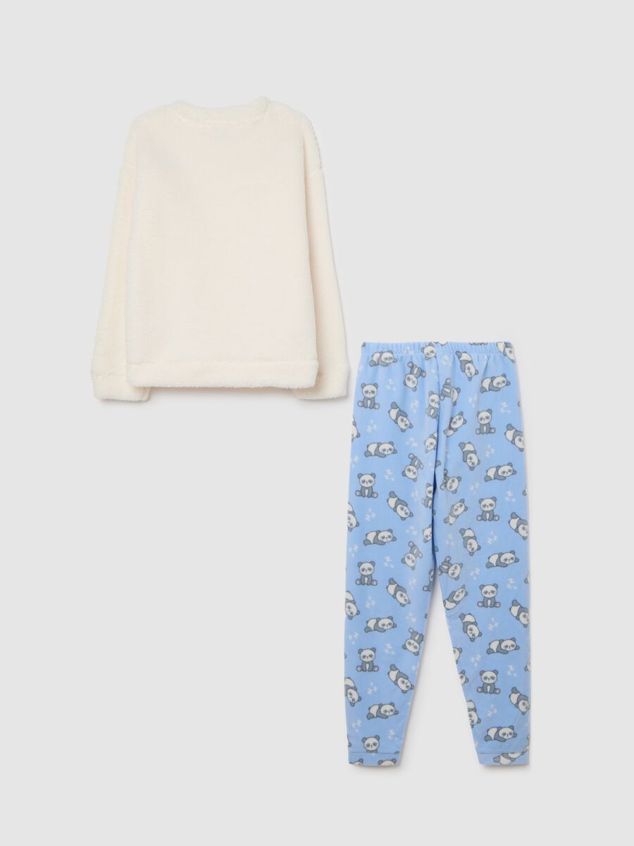 Girls' Sherpa Pyjamas in Multicolour Regular Fit with Print_1