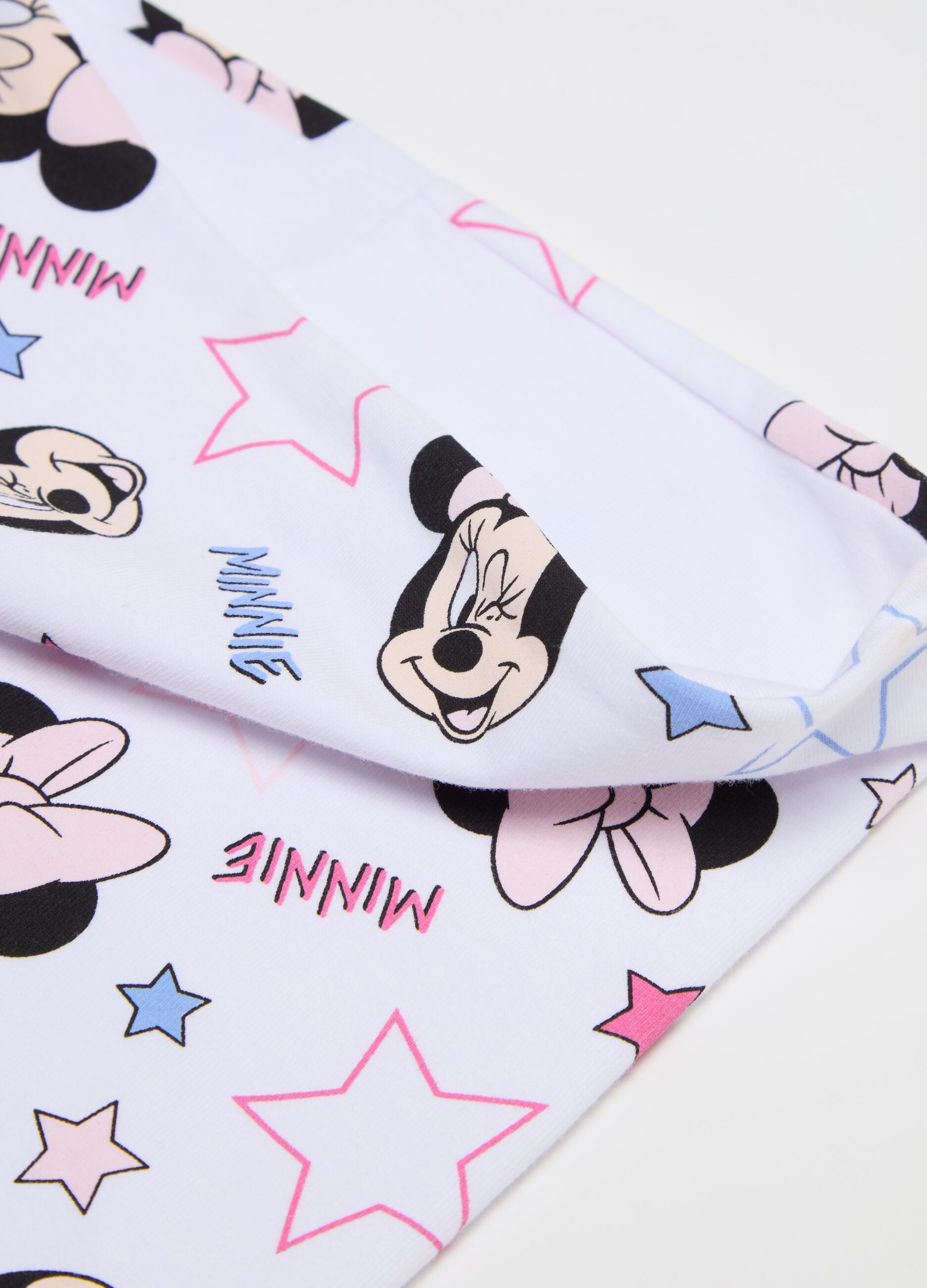 Jersey neck warmer with Minnie Mouse print