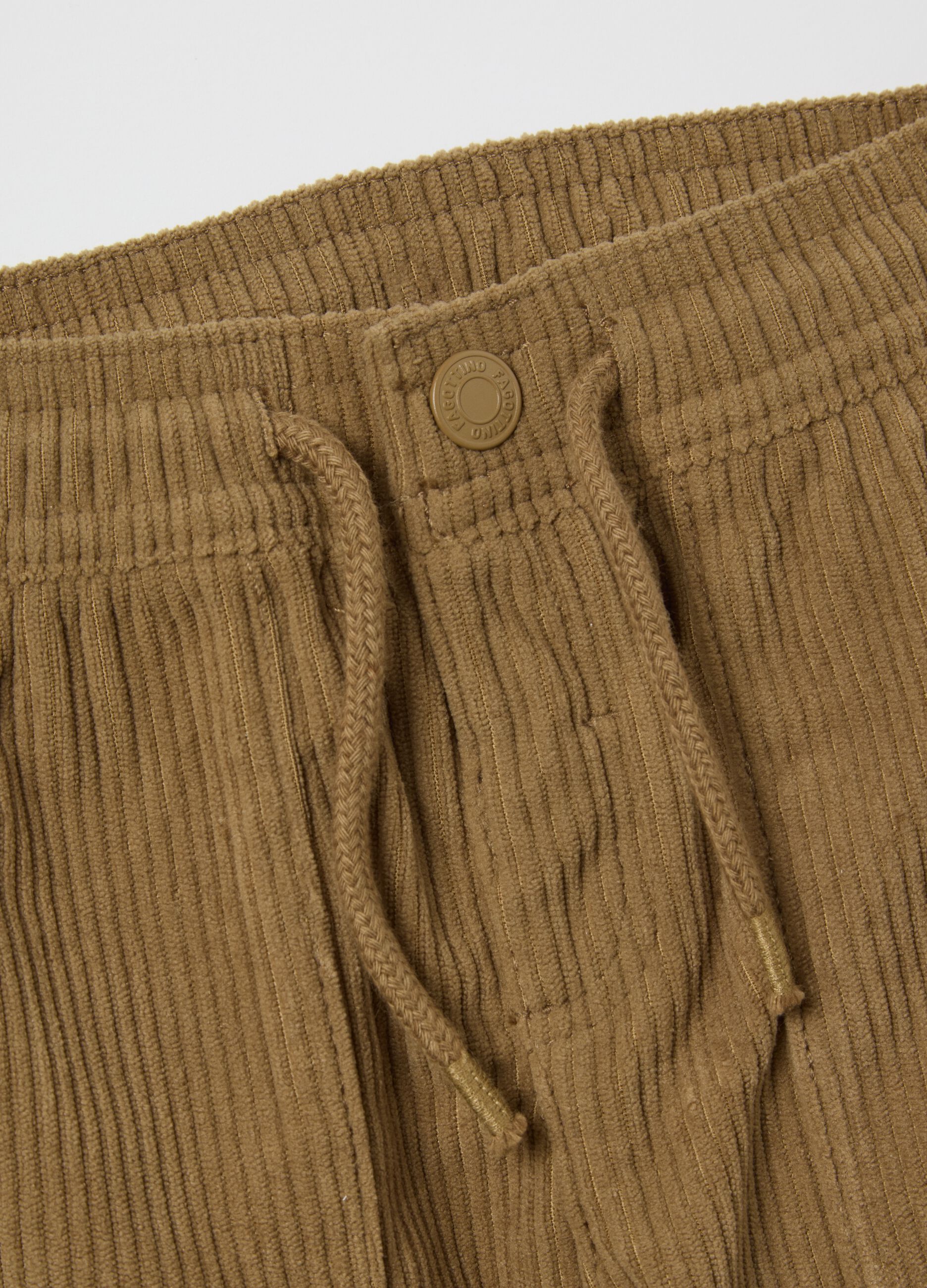 Brown newborn trousers regular fit