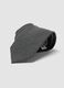 Grey herringbone stretch viscose tie_2