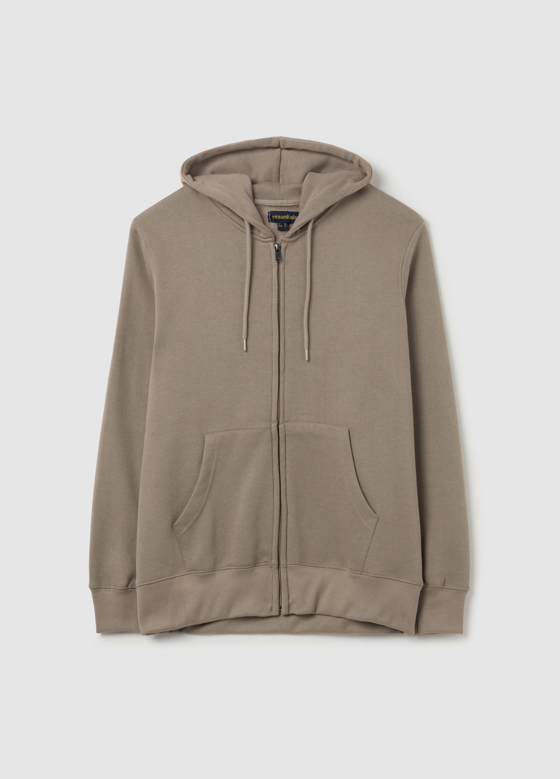 Full-zip Essential con cappuccio