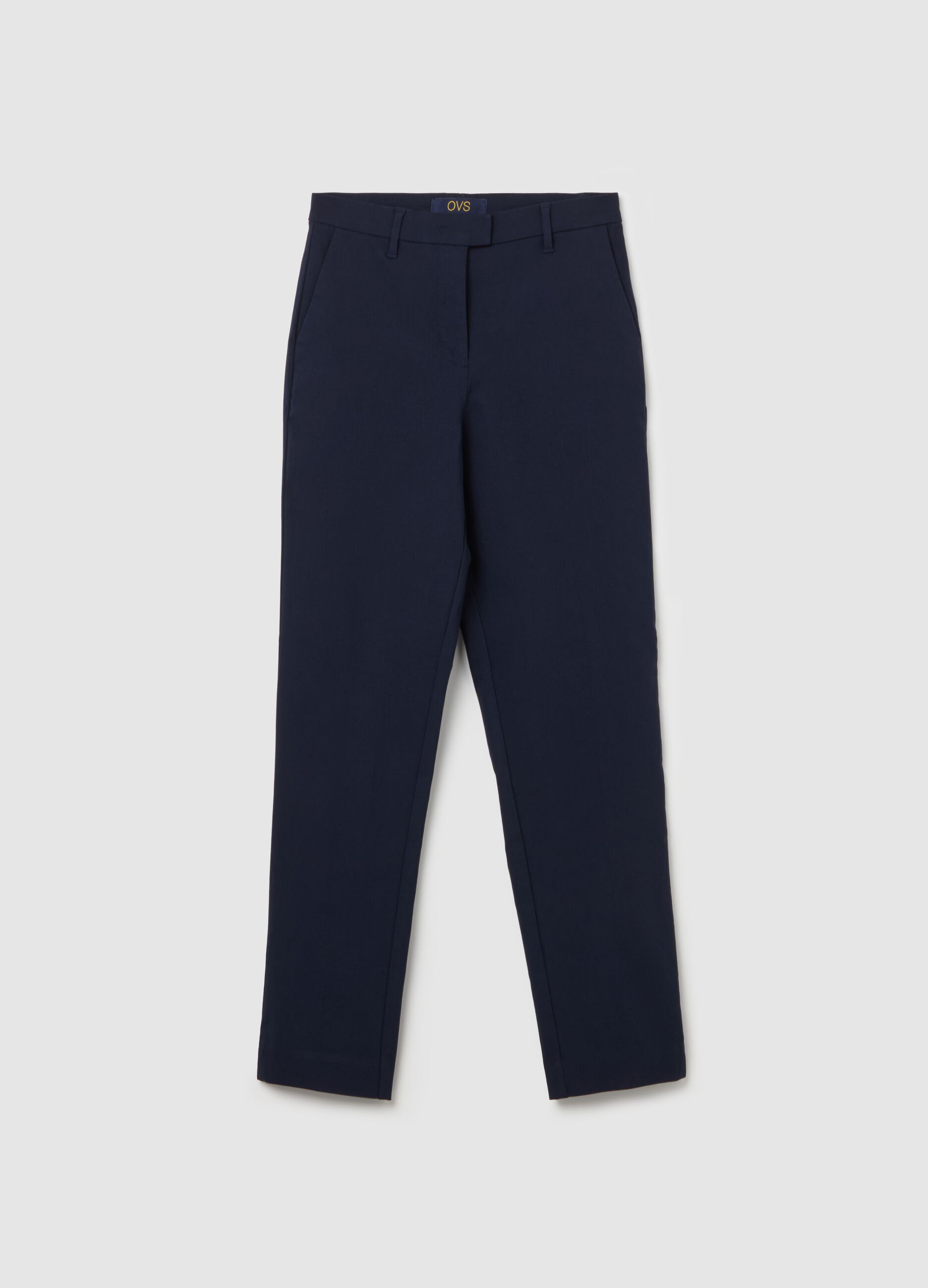 Slim-fit ankle-length chinos