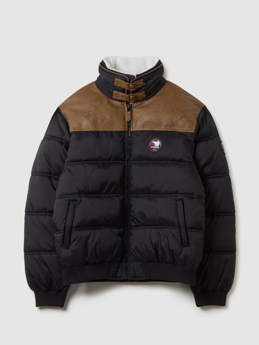 Multicolour padded jacket with zip_4