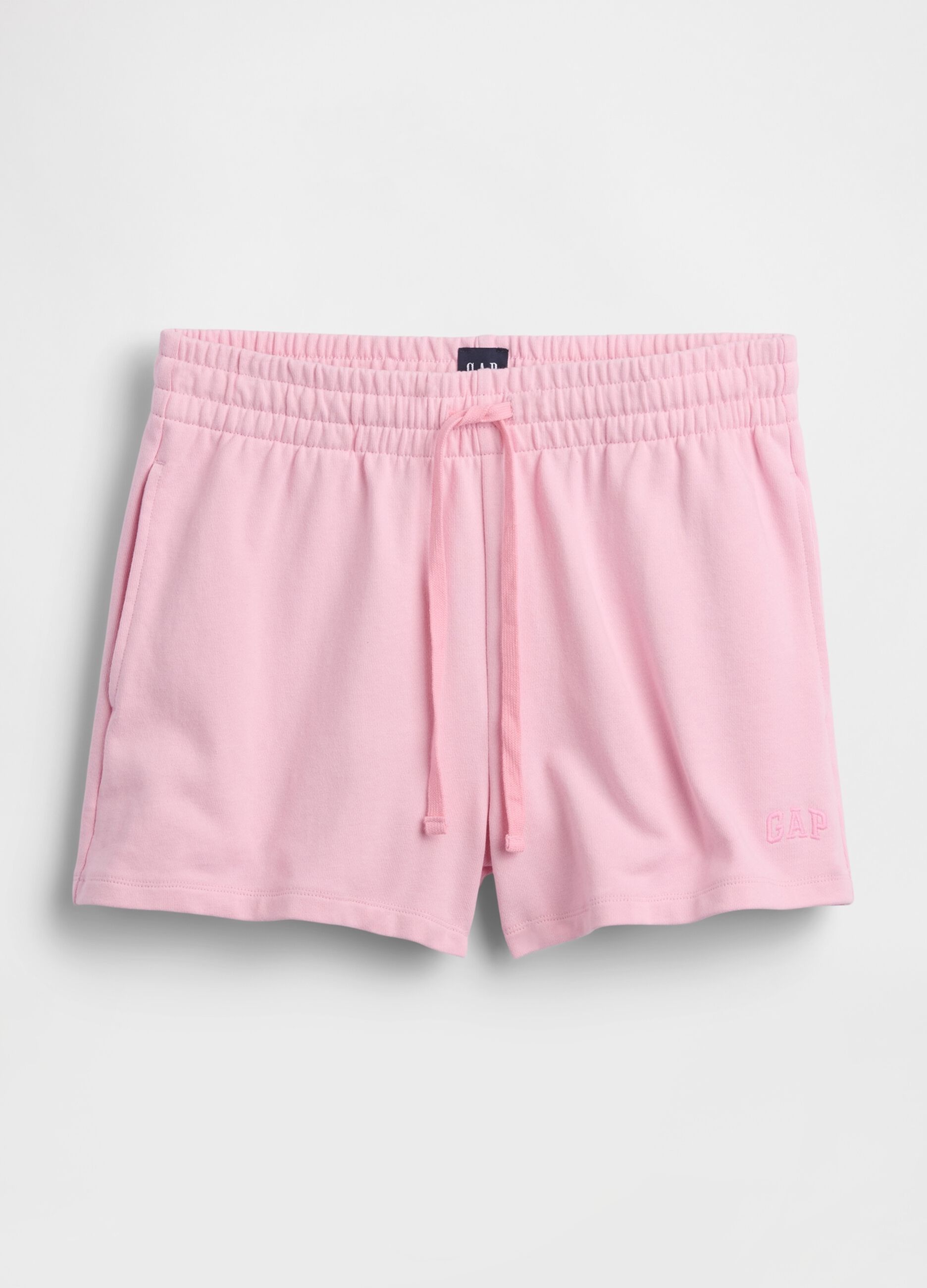 Cotton-blend shorts with elasticated waist