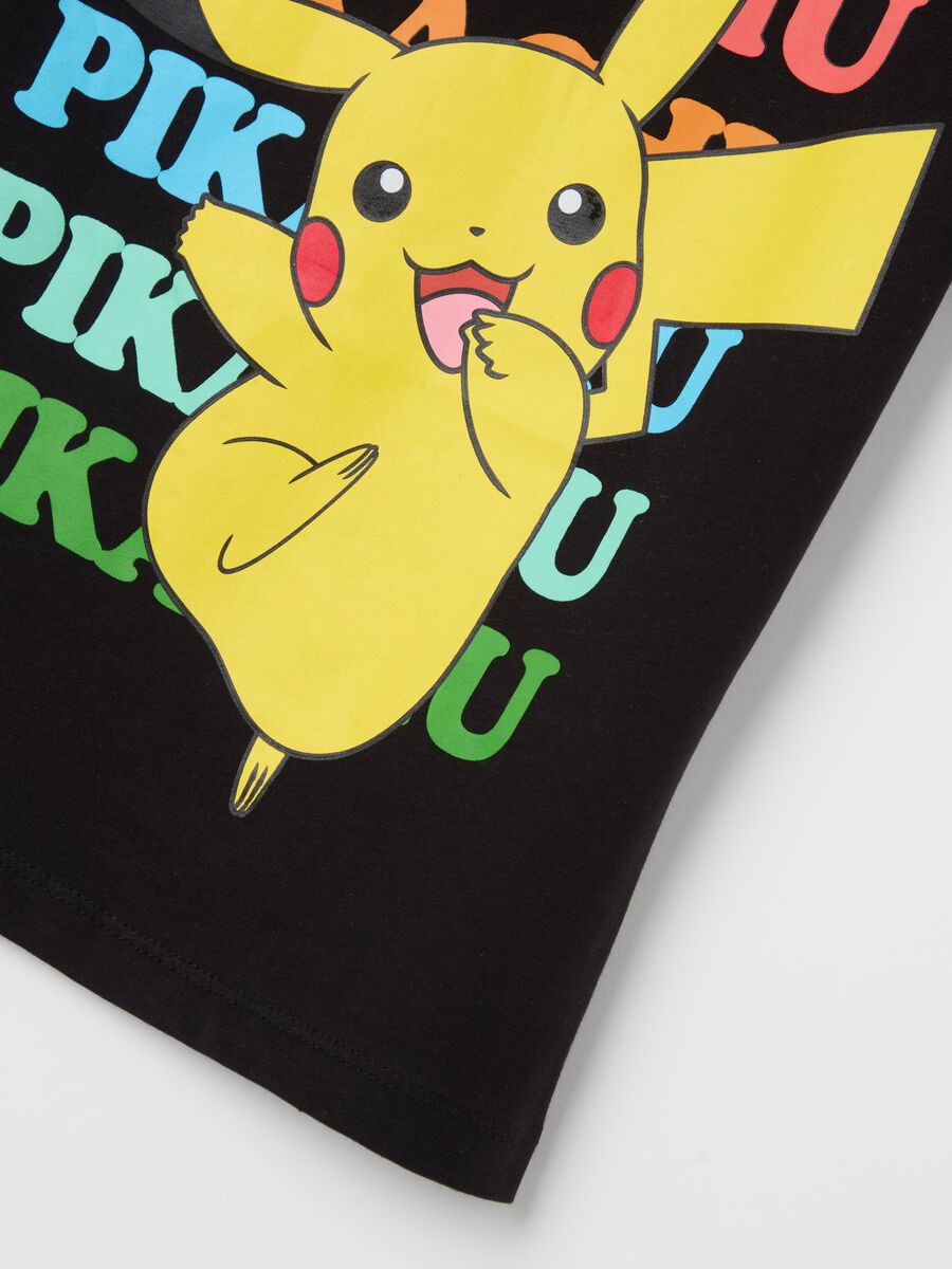 Cotton T-shirt with Pikachu print_2