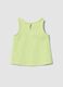 Girls' Regular Fit Green Cotton Vest with Cherries_1