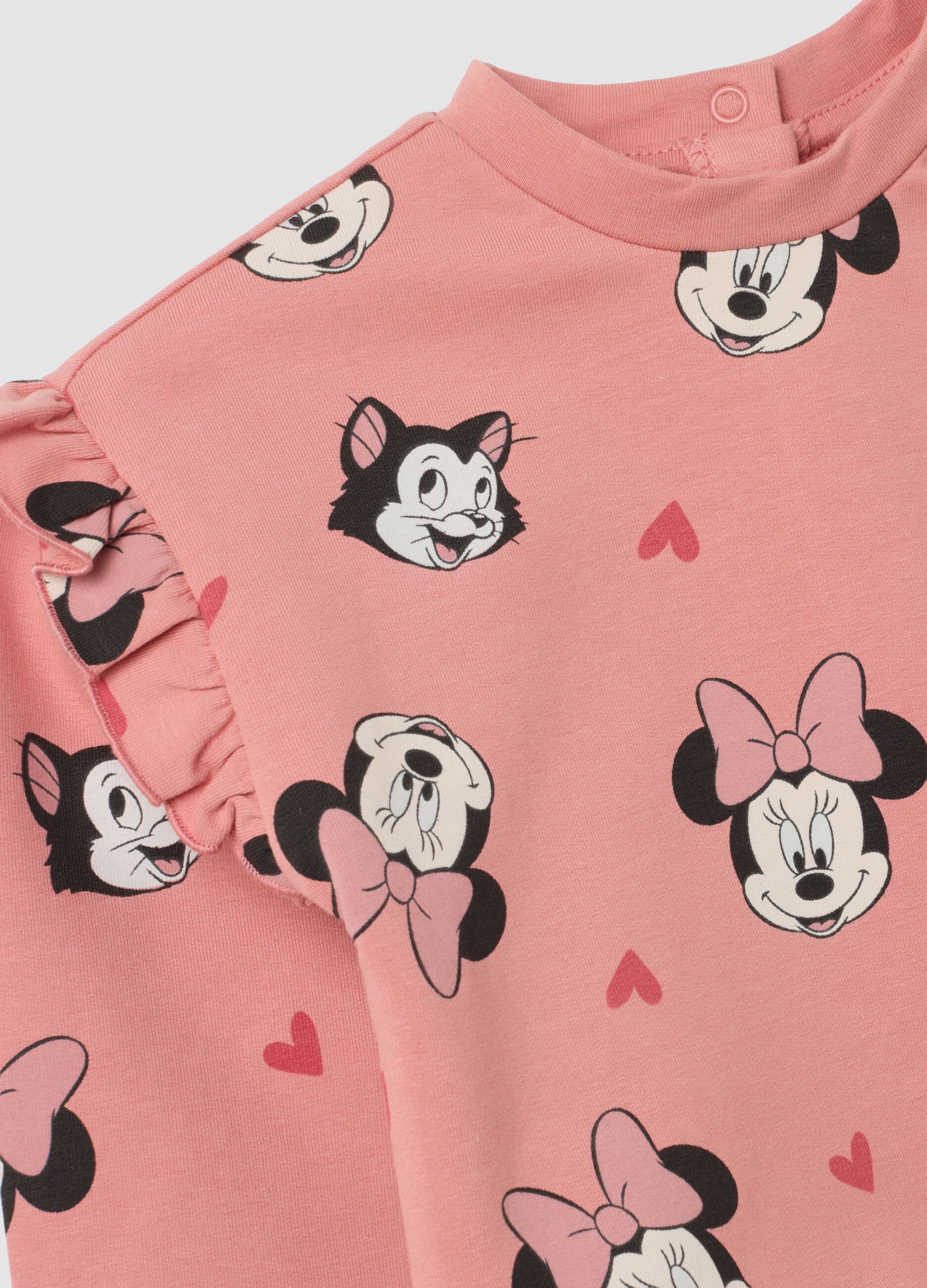 Regular fit pink cotton baby girl outfit