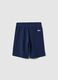 Children's regular fit blue pure cotton shorts_1