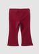 Red organic stretch cotton treggings_1